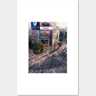 Shibuya Crossing at Dusk Posters and Art